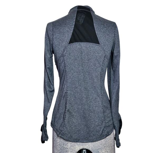 Dri More Gray Quarter Zip Athletic Top Size Small - Picture 2 of 4
